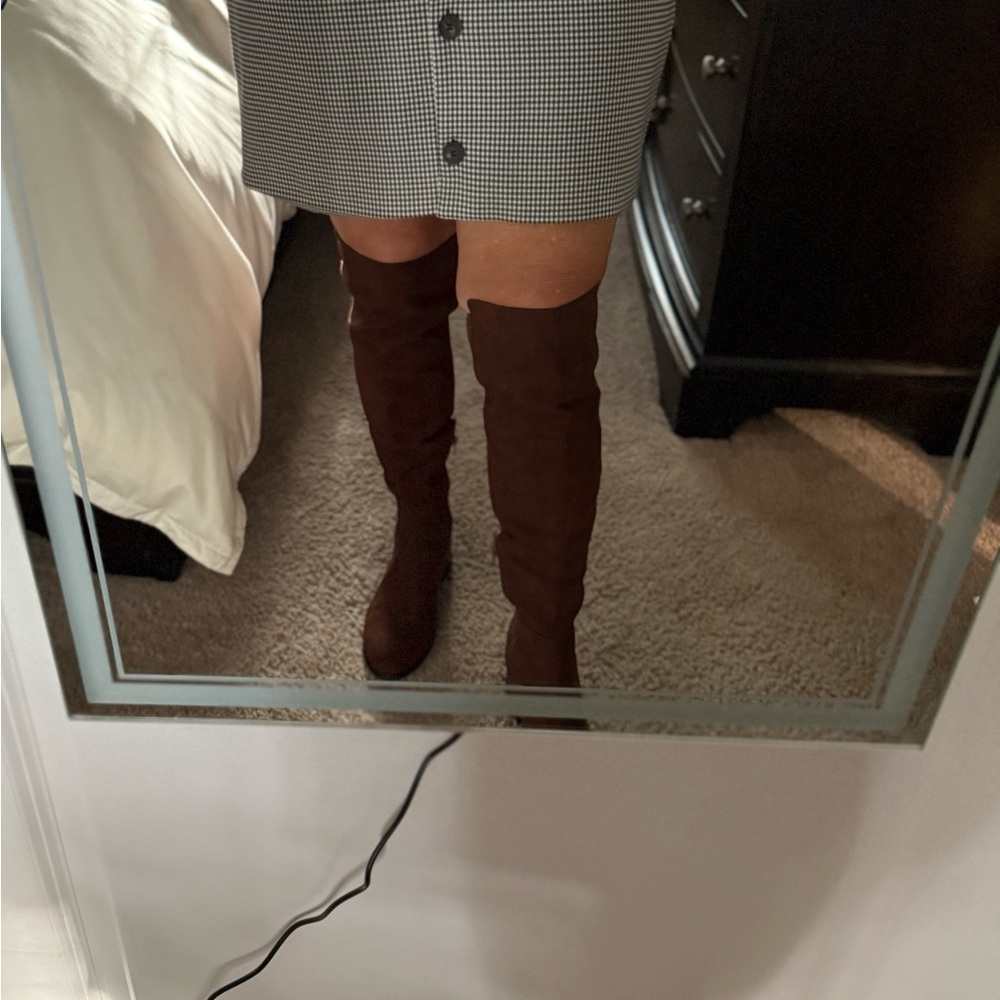 J. Crew Factory Dark Brown Over-the-Knee Boots